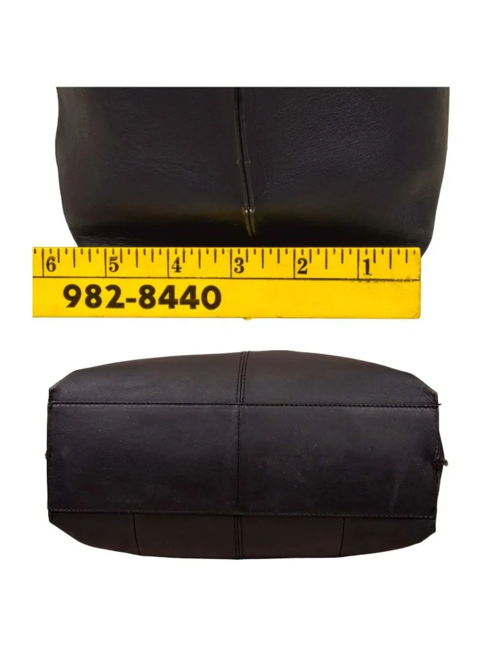 Antonio Milani Black Leather Large Shoulder Bag Tote